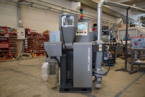 image of the Plasmac Alpha XS recycling machines for inline trim scrap