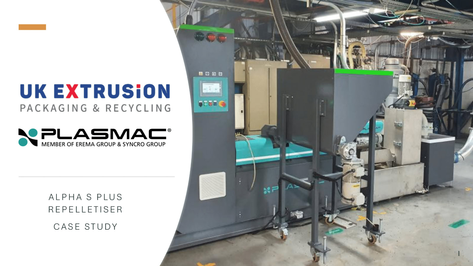 Plasmac Alpha S Plus repelletiser