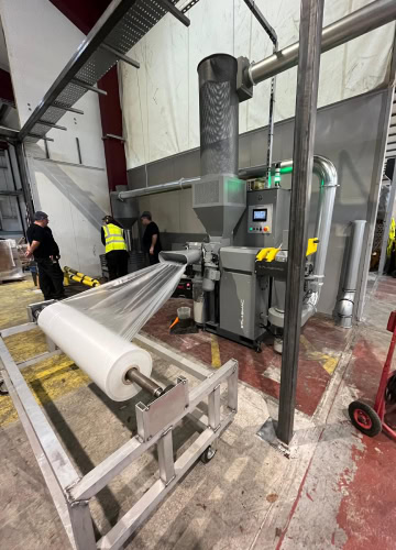 Extrusion equipment installation