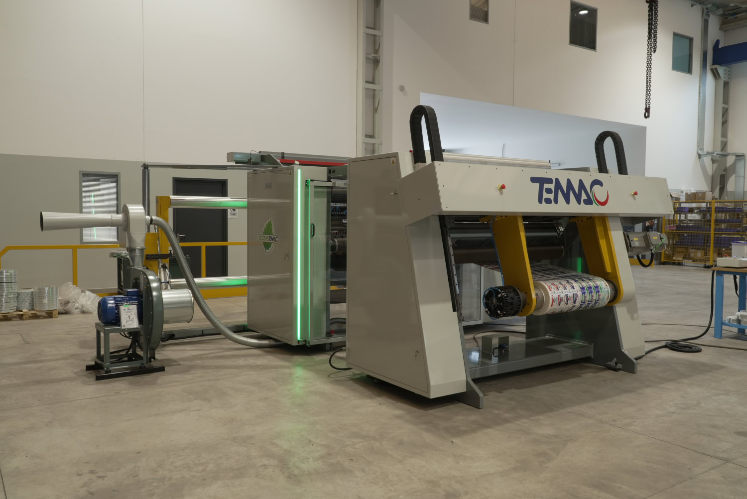 Temac slitter rewinder machine