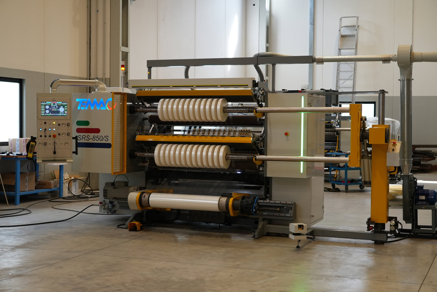 Temac slitter rewinder machine