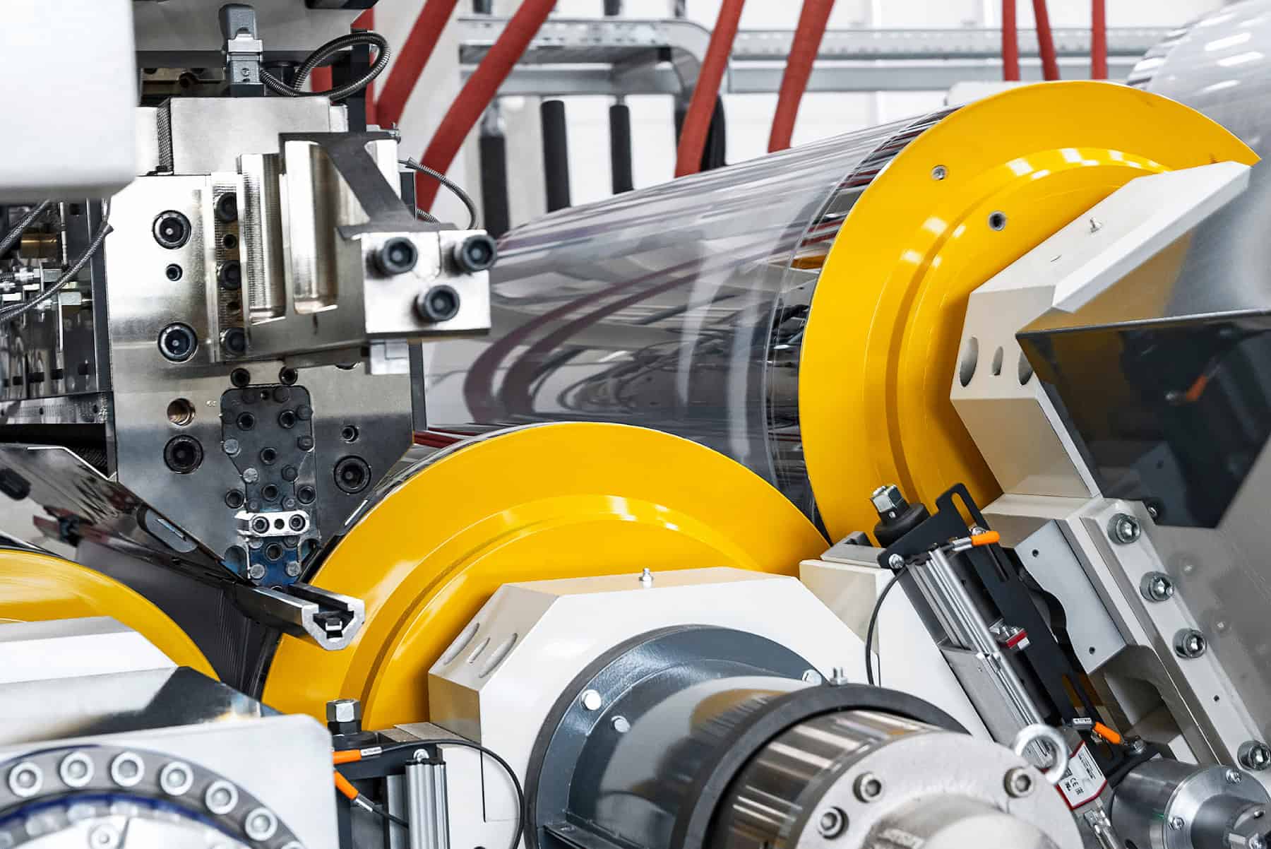 Bandera rigid sheet extruder close up