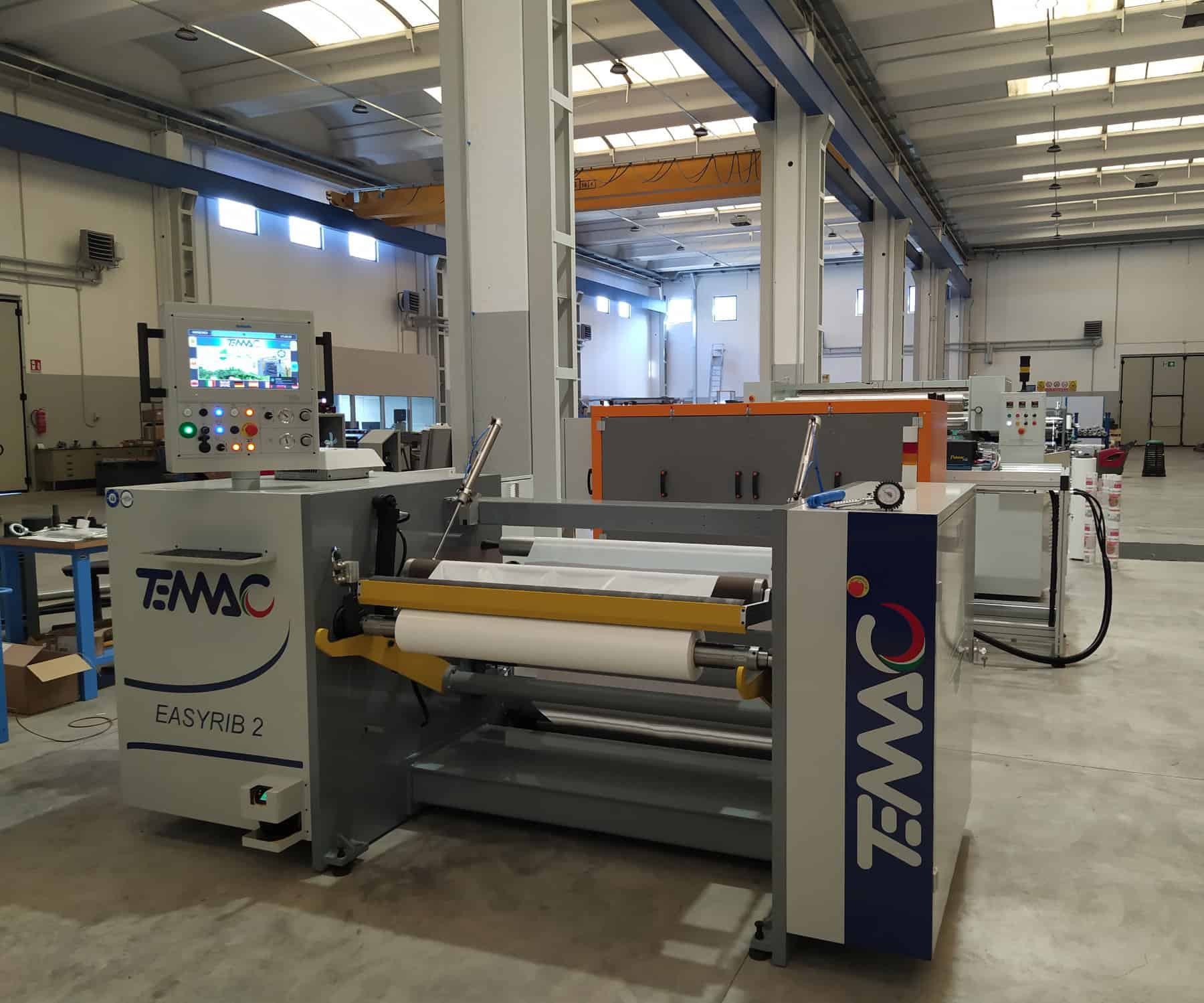 Temac Slitter Rewinder installation