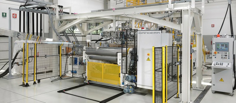 Rigid sheet extrusion line