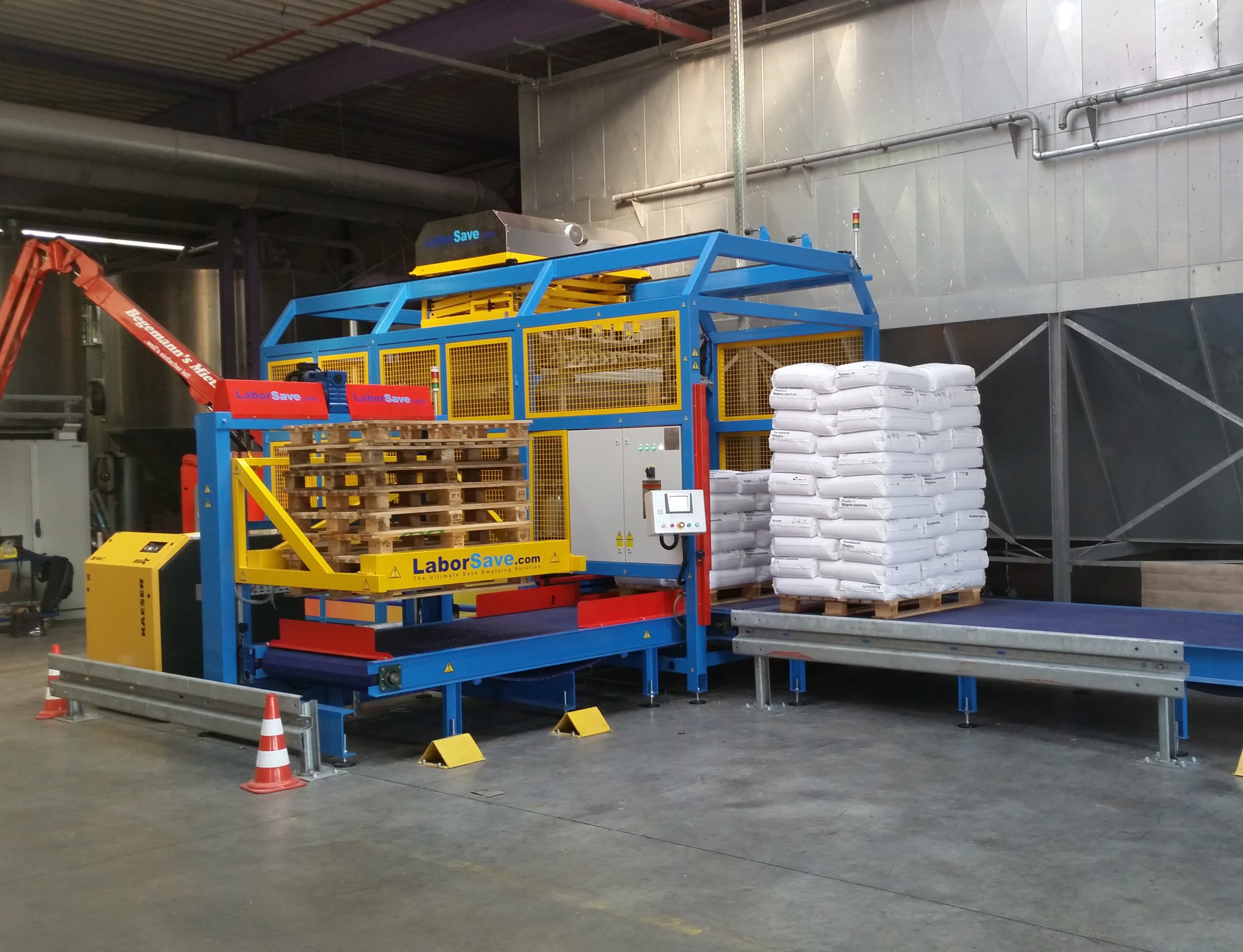 LaborSave sack emptying equipment